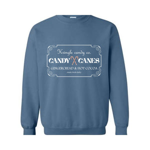 Kringle Candy Co. Sweatshirt, Candy Cane Sweat, Christmas Sweatshirt