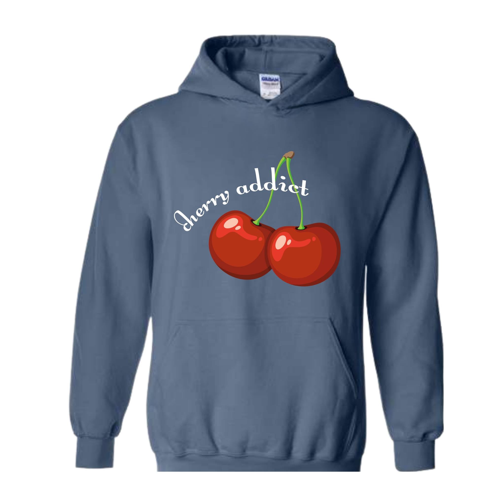 Cherry Addict Hoodie, Cherry Hoodie, Vintage Inspired Cherry Hoodie for Women, Cherries Hoodie, Cherries Hoodie