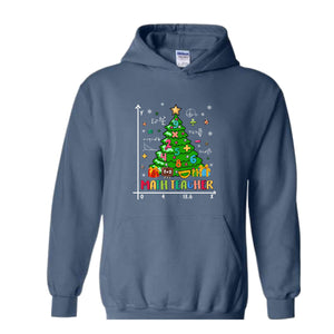 Christmas Tree Math Teacher Sweatshirt, Math Teacher Lover, Teaching Math Hoodie, Mathematics Sweatshirt, Math Christmas Sweater