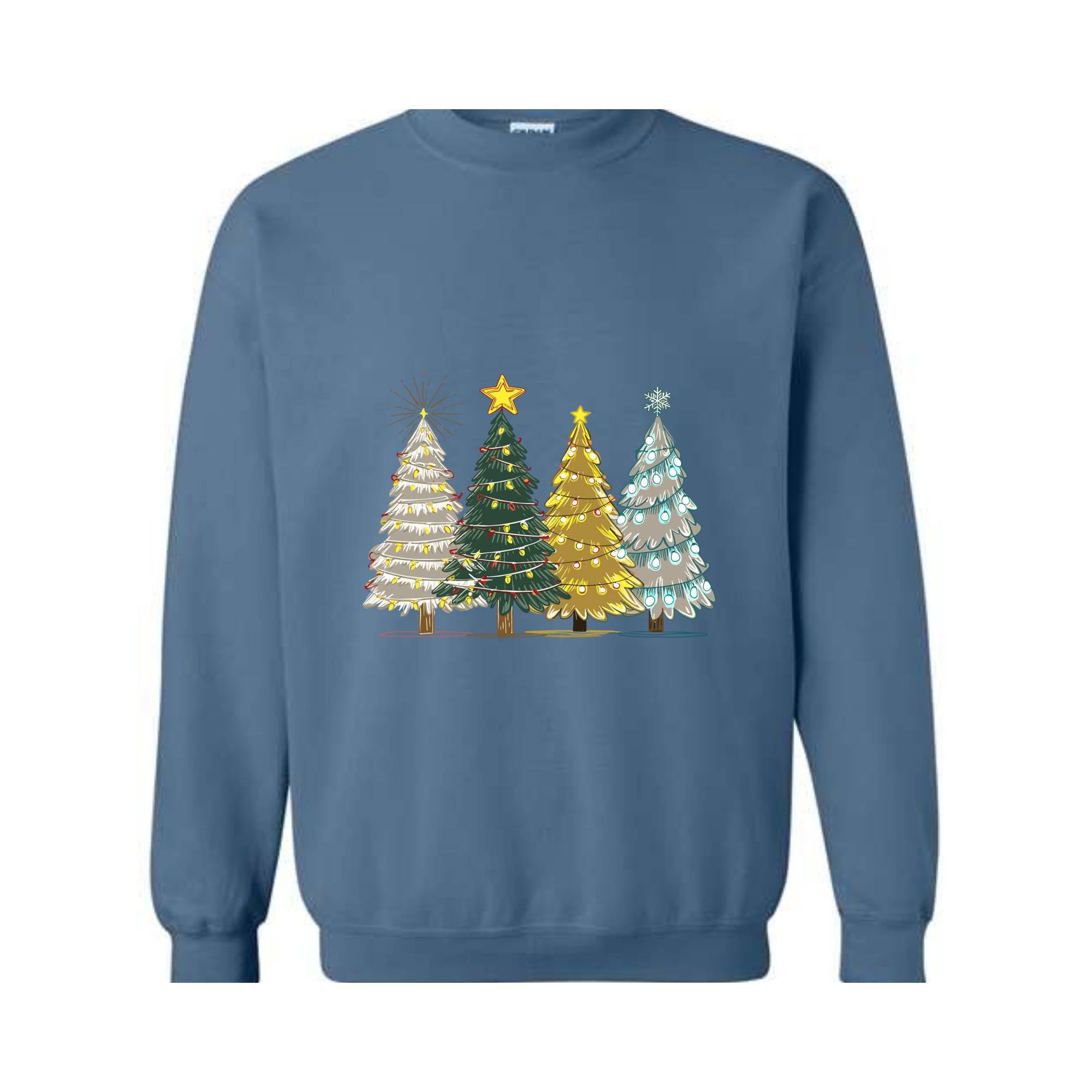 Green Tree Christmas Sweater, Christmas Sweater, Christmas Crewneck, Christmas Tree Sweatshirt, Holiday Sweaters for Women, Winter Shirt