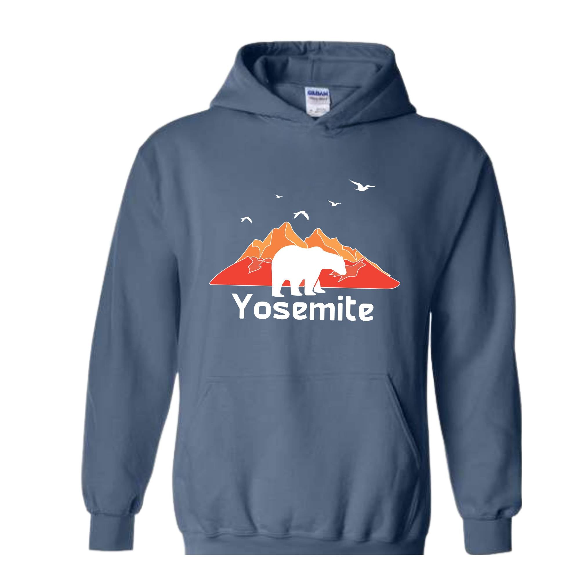 National Park Hoodie, National Park Name Hoodie, Bear Hoodie, Yosemite Hoodie, Mountains Hoodie, Landscape Hoodie