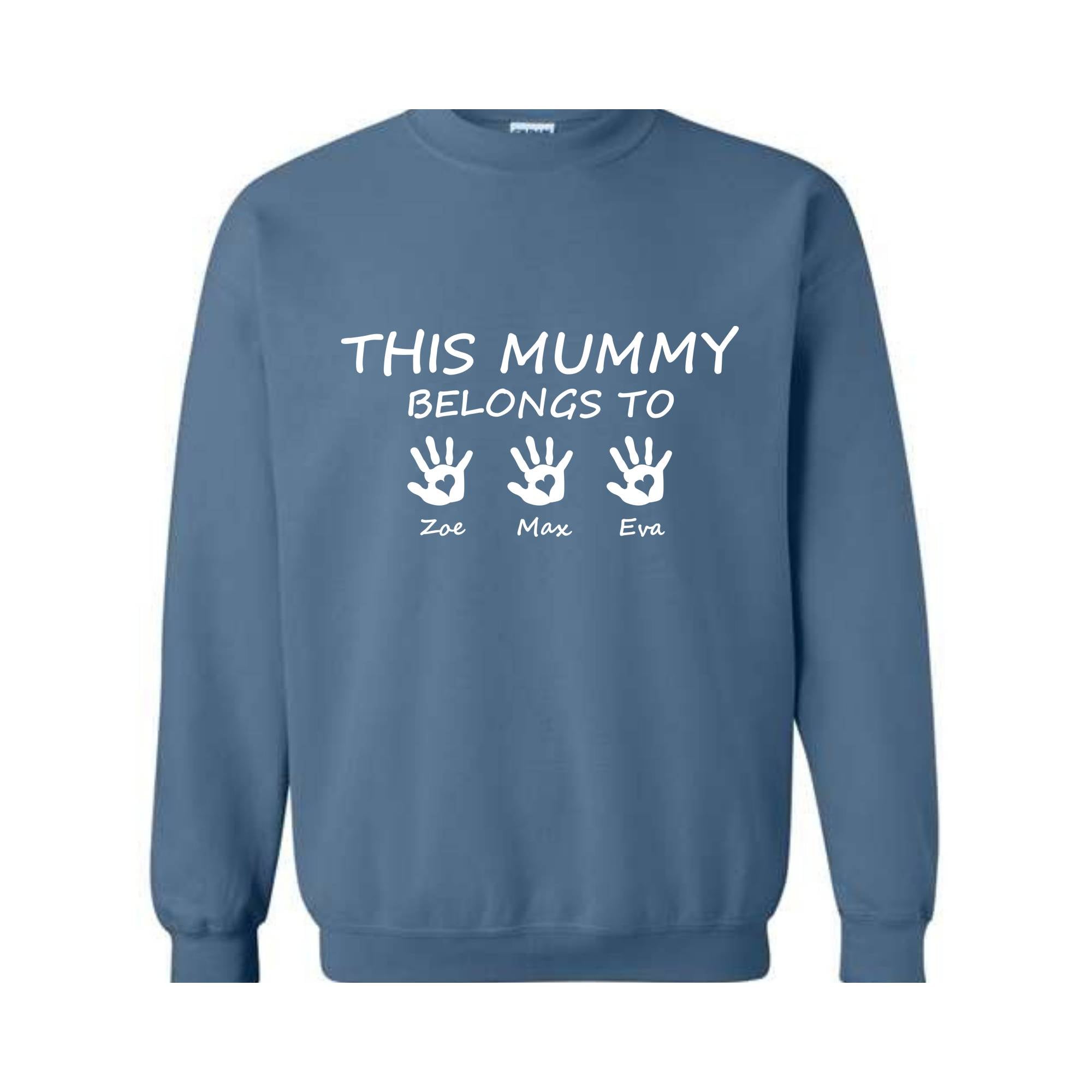 This Mummy Belongs To Sweatshirt, Custom Mama Hoodie, Personalized Mother's Day Gifts, Personalized Kids Names Sweatshirt, Mothers Day Gifts