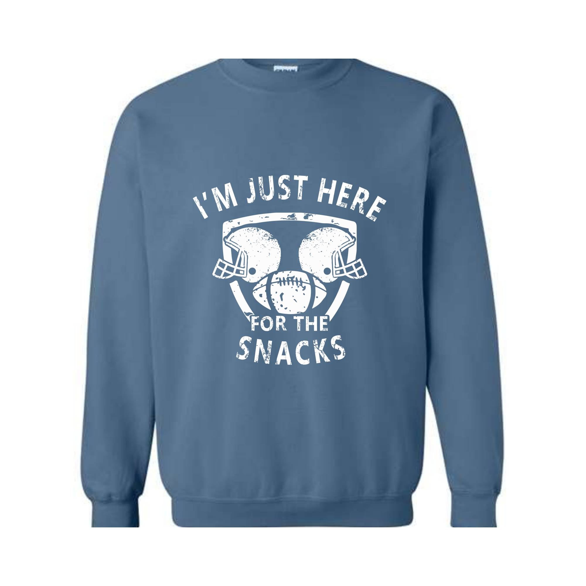 I'm Just Here For The Snacks Sweatshirt, Game Day Sweater, Football Season Sweatshirt, Football Fan Gifts, Sunday Game Apparel