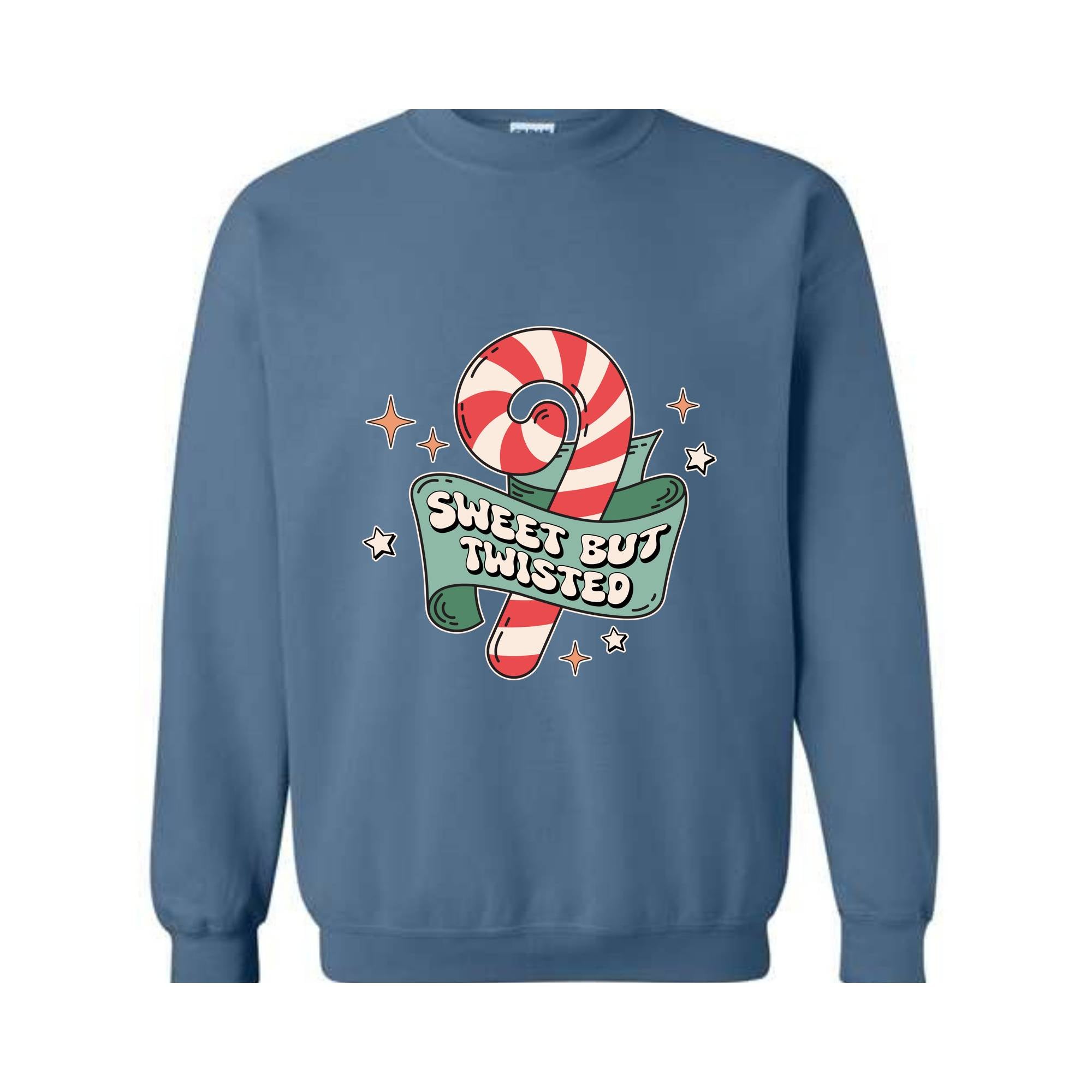 Sweet But Twisted Sweatshirt, Christmas Sweatshirt, Christmas Gifts, Christmas Candy Sweatshirt, Christmas Family Sweatshirt