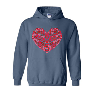 Double Heart Sweatshirt, Women Girl Heart, Gift for Her, Love Tee, Love Sweatshirt, Gift For Mom, Heart Tee, Teacher Gift