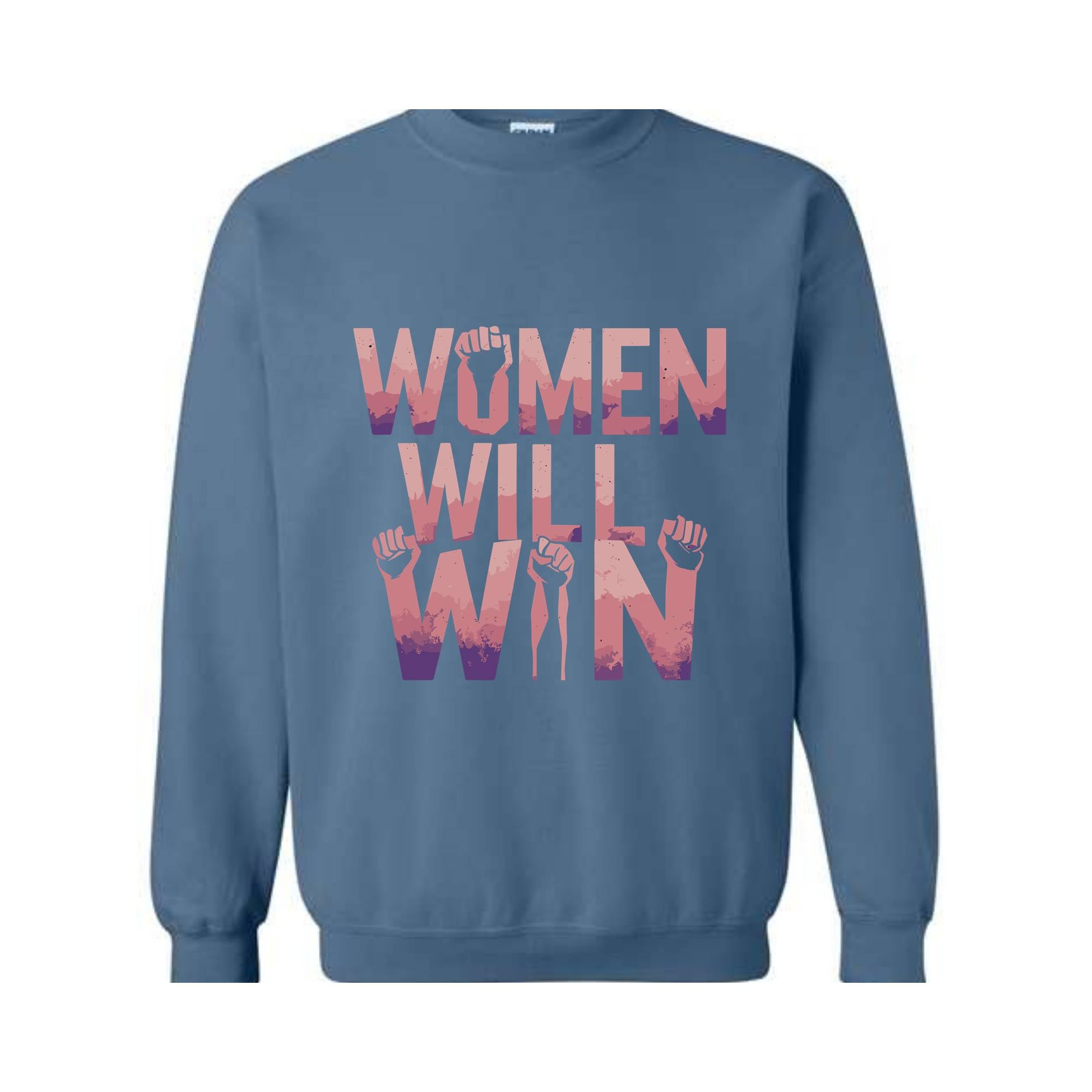 Women Will Win Sweatshirt, Kamala Harris Sweatshirt, Gift for Democrat, Madam President Sweatshirt, Elect Women Sweatshirt