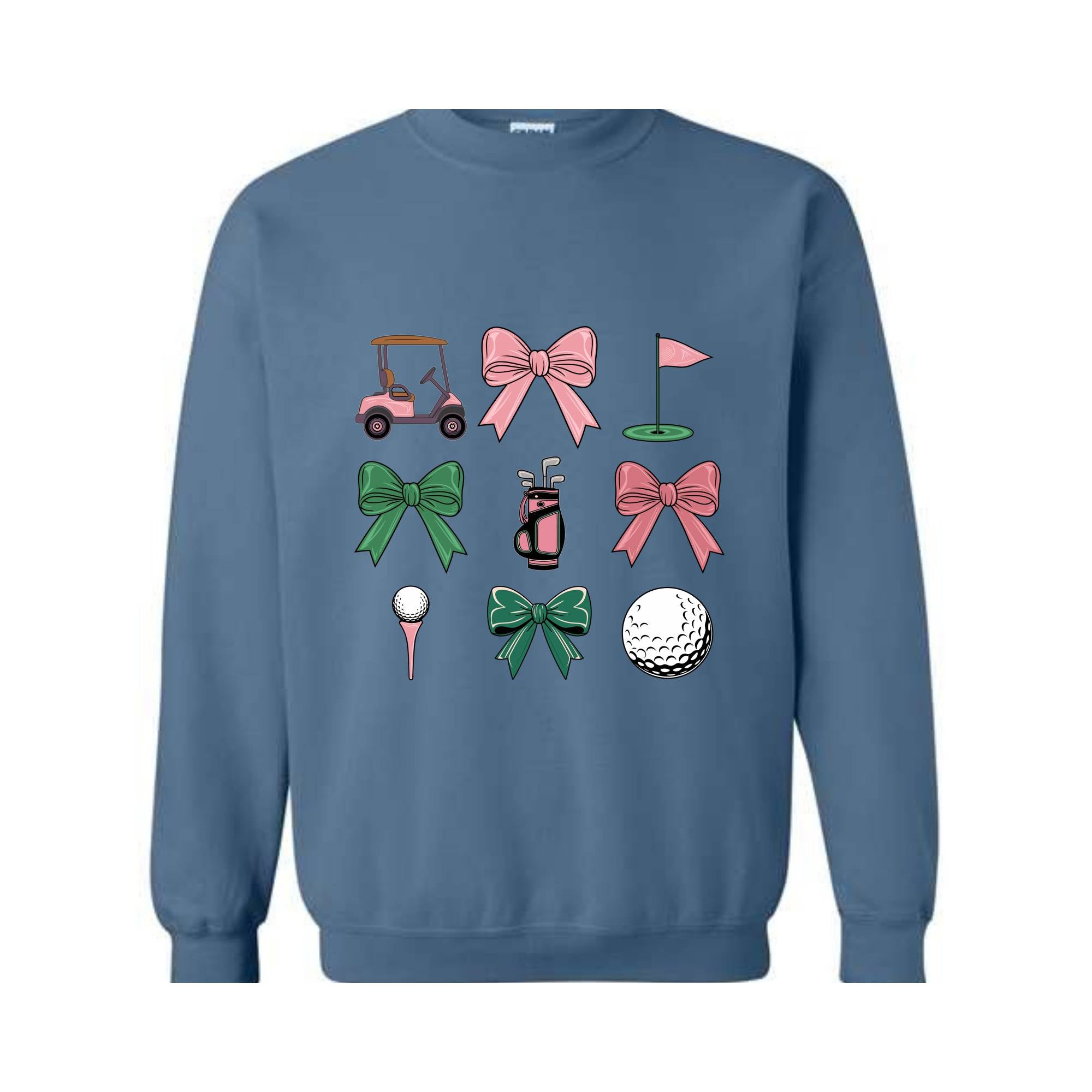 Preppy Coquette Golf Sweatshirt, Funny Golf Lover , Golf Season , Golf Tournament Tee, Social Club , Retro Golf