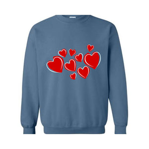 Heart Sweatshirt, Valentine Sweatshirt, Cute Valentine Sweatshirt, Valentine's Day Sweatshirt, Love Sweatshirt