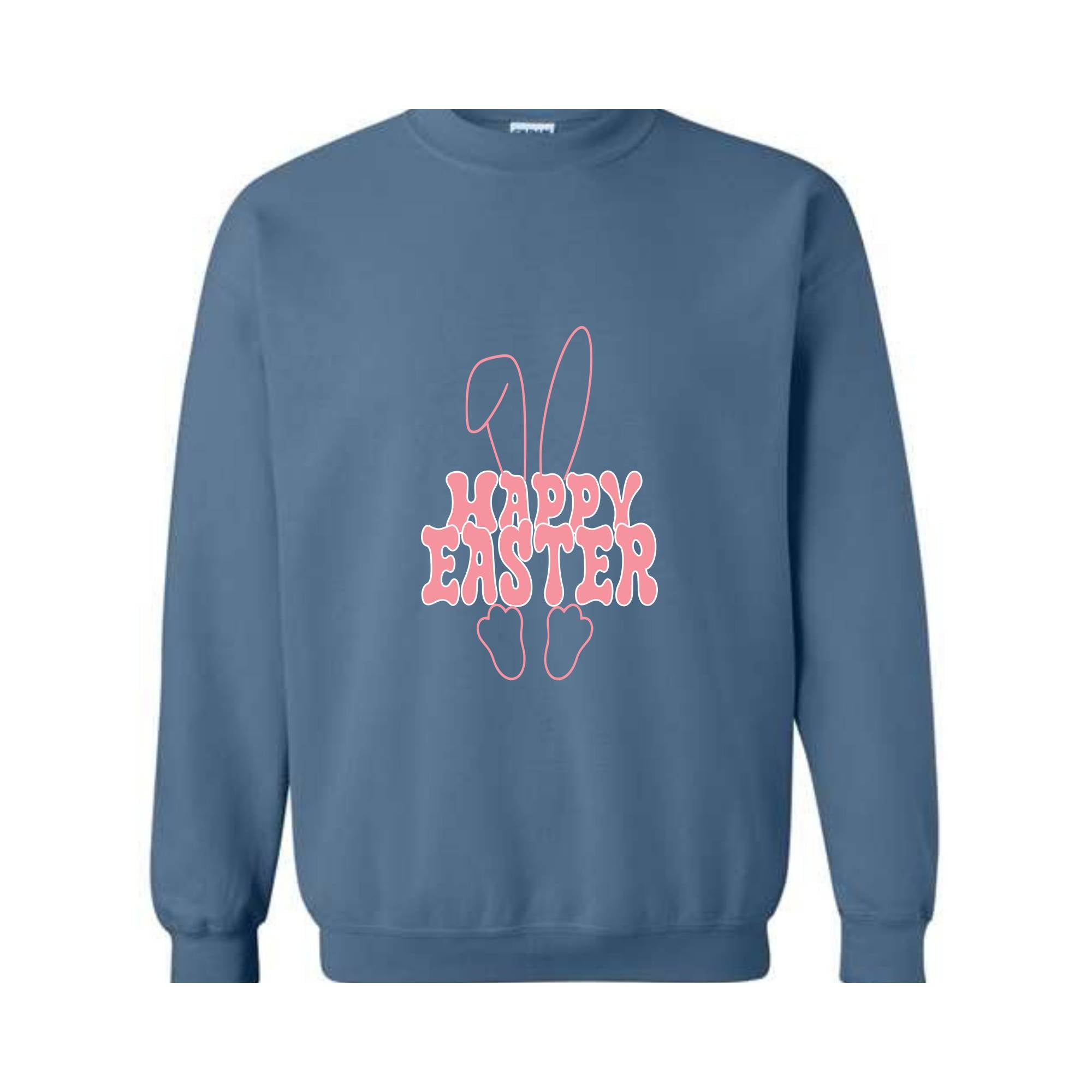 Happy Easter Sweatshirt, Easter Bunny Sweater, Cute Bunny Hoodie, Christian Easter Sweater, Easter Egg Hoodie