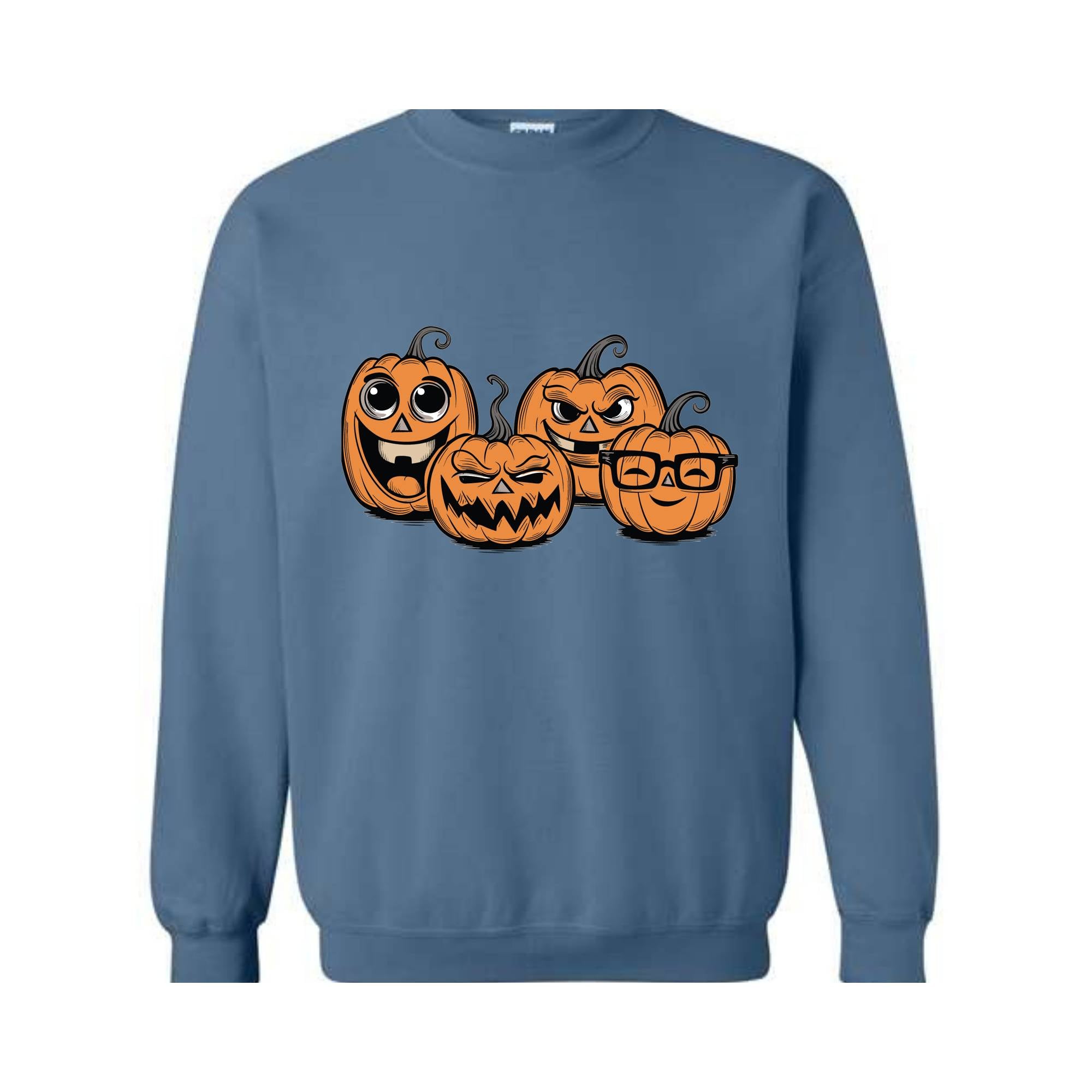 Pumpkin Sweatshirt, Pumpkin Sweater, Spooky HalloweenSweatshirt, Spooky Season, Fall Shirts, Halloween Sweater