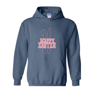 Happy Easter Hoodie, Easter Bunny Hoodie, Cute Bunny Hoodie, Christian Easter Hoodie, Easter Egg Hoodie