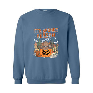 It's Spooky Season Y'all Sweatshirt, Western Halloween Sweater, Halloween Gift, Cowboy Shirt, Cowgirl Shirt, Pumpkin Sweatshirt, Spooky Tee