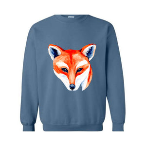 Fox Lover Sweatshirt, Cute Fox Sweatshirt, Fox Sweater, Fox Hoodie, Wild Animal Lover Sweatshirt, Animal Lover Sweatshirt