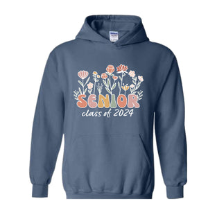 Senior Class of 2024 Sweatshirt, Senior Hoodie, Class of 2024 Sweater, Graduation 2024, High School Sweater, University 24 Hoodie