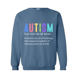 Autism Definition Sweatshirt, Retro Autism Sweatshirt, Autism Mom Sweatshirt, Autism Book lover, Autism Awareness Sweatshirt