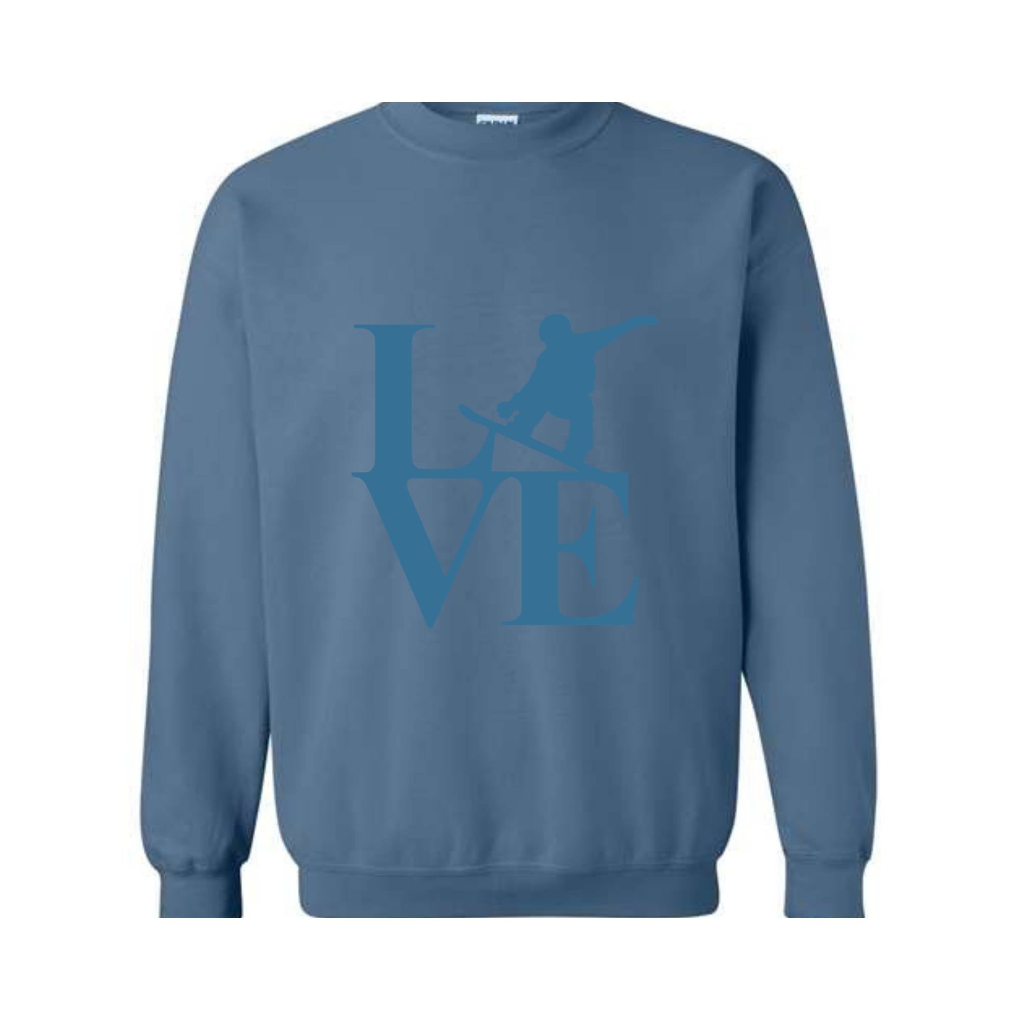 Live Snowboard Sweatshirt, Mountain Snowboarding Sweatshirt, Winter Sports Sweater, Snowboarding Gift