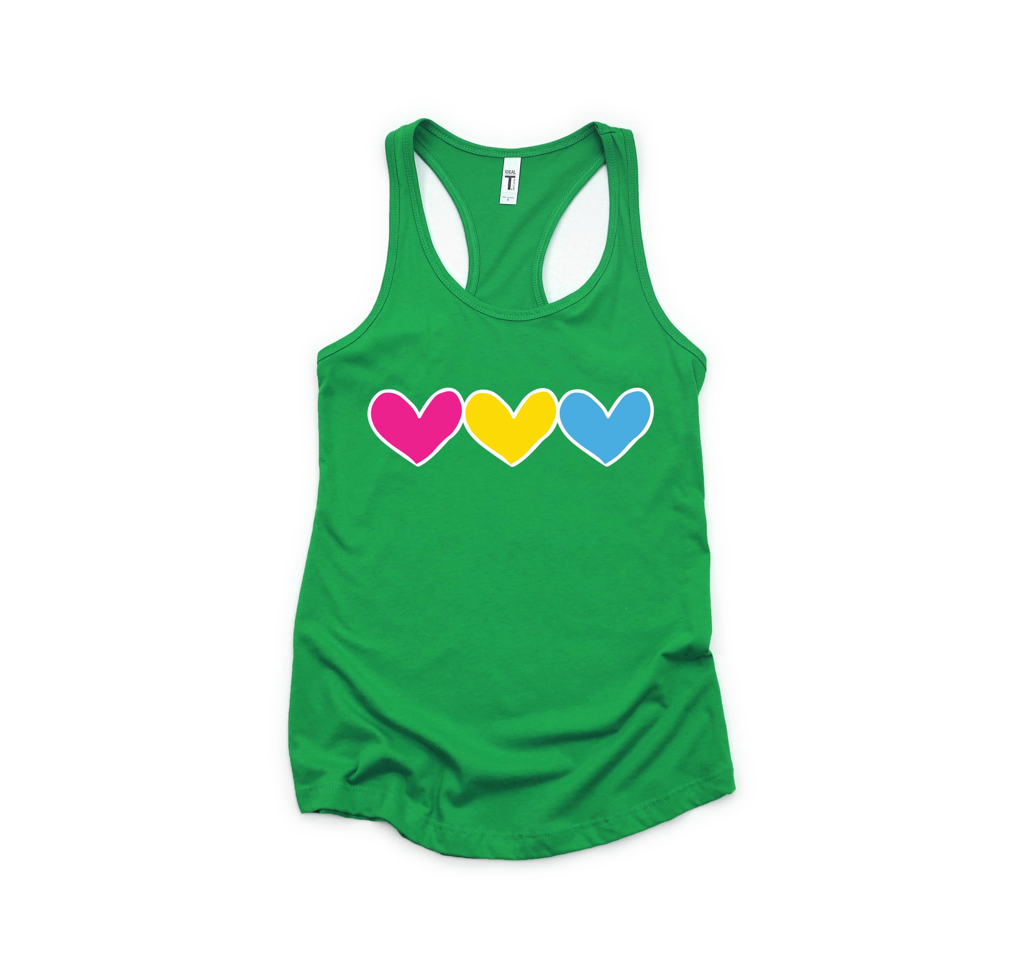 Pansexual Big Hearts Tank Top, Pansexual Pride, Pan Tank Top, Pansexual Rights, Pansexual Gift Ideas, Pansexual Tank Top