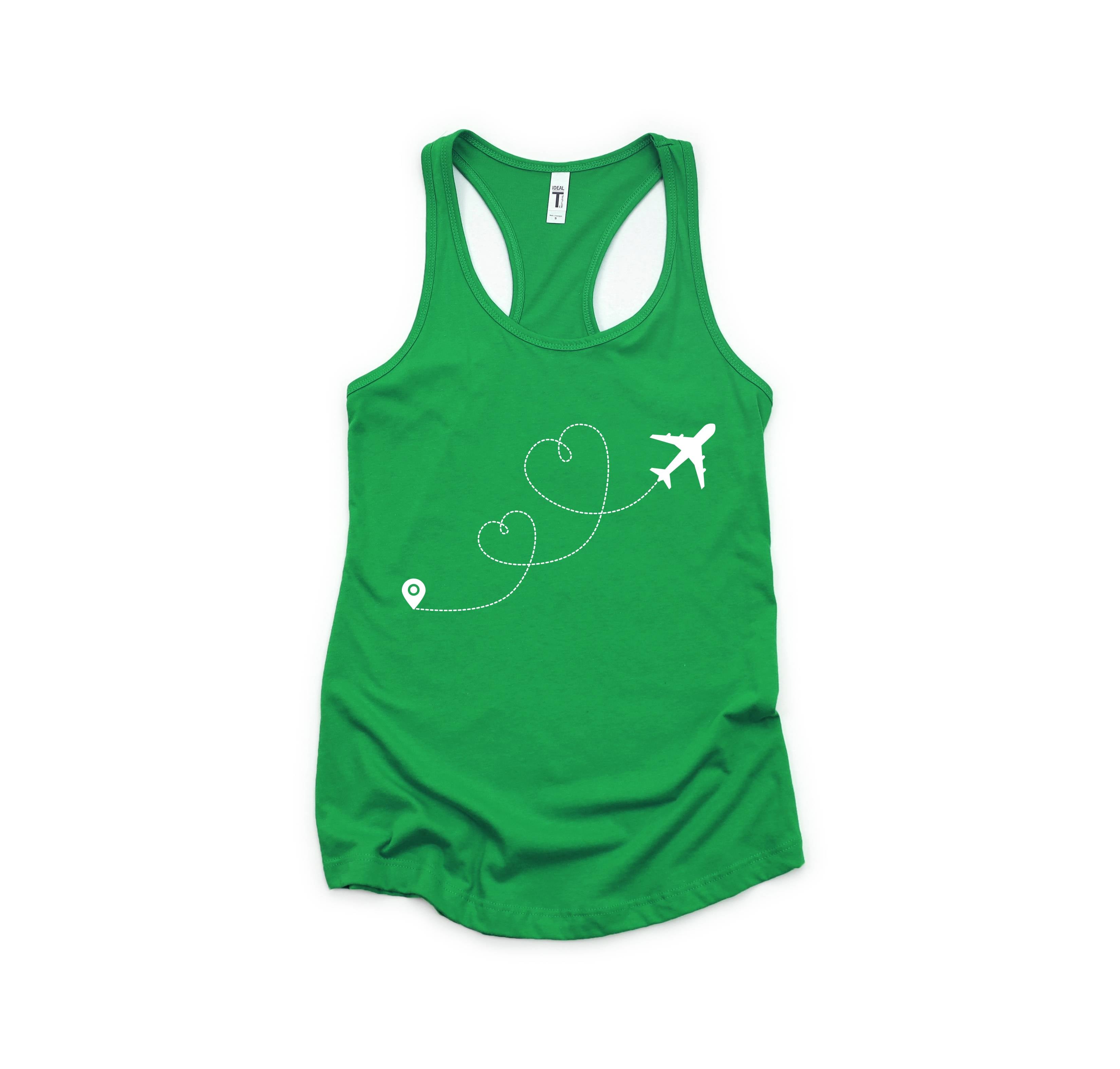 Airplane Heart Tank Top, Plane Lover Tank Top, Adventurer Tank Top, Vacation Tank Top, Travel Lover Tank Top, Destination Tank Top