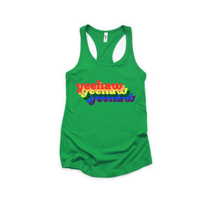 Yeehaw LGBT Tank Top, Pride Month Tank Top, Rainbow Pride Tank Top, Love Is Love Tank Top, Equal Rights Tank Top, Gift For LGBT Support