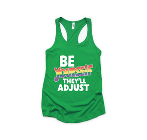 Be Yourself They'll Adjust Tank Top, LGBTQ Pride Tank Top, Gay Pride Tank Top, Pride Month Tank Top, Love Is Love Tank Top