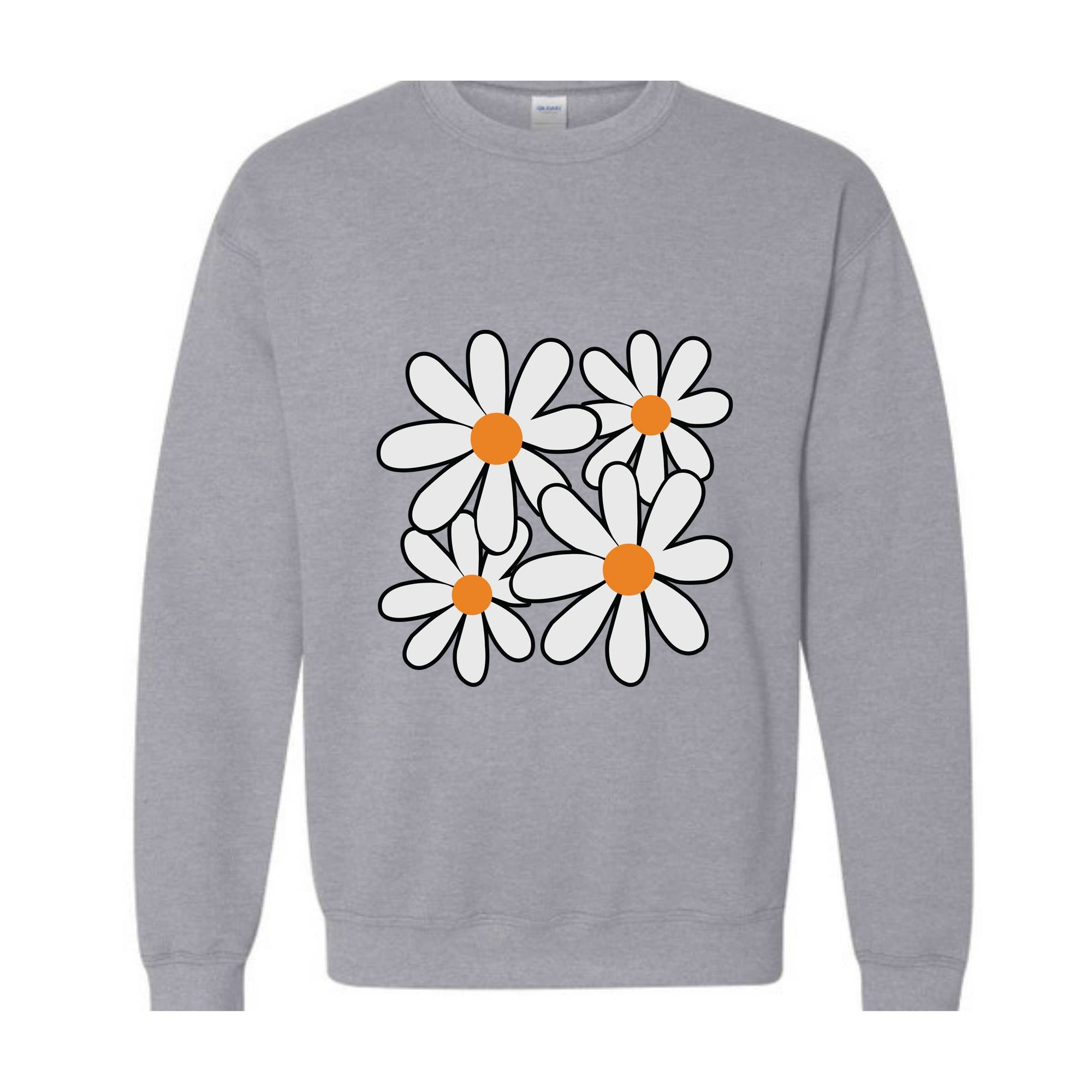 Boho Flowers Sweatshirt, Wildflower Sweatshirt, Floral Sweatshirt, Flower Lovers Sweatshirt, Boho Sweatshirt