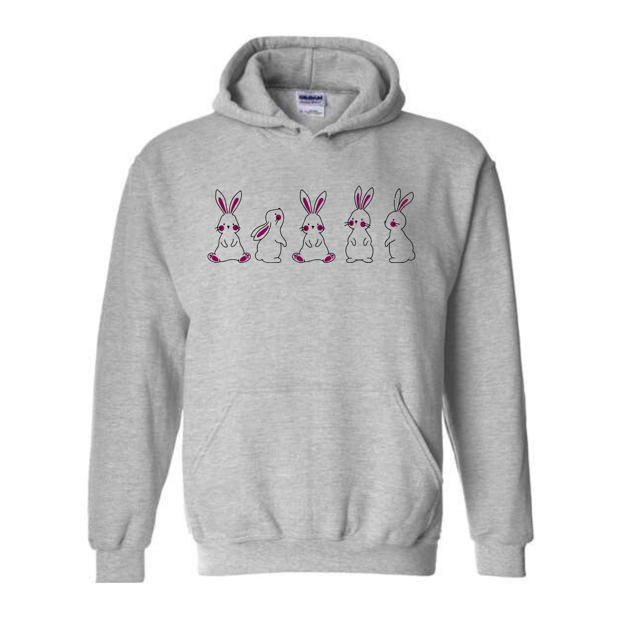 Cute Bunnies Hoodie, Bunny Lover Hoodie, Cute Easter Hoodie, Cute Spring Hoodie, Happy Easter Hoodie, Bunny Mom Hoodie