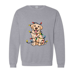 Christmas Dog Labrador Sweatshirt, Labrador Christmas Sweat, Labrador Dog Mom Gift, Labrador Dog Family Sweater, Family Holiday Sweater