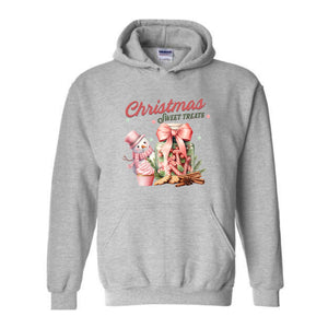 Christmas Sweat Treats Hoodie, Cute Christmas Hoodie, Christmas Gift, Christmas Party, Snowman Hoodie, Women Christmas