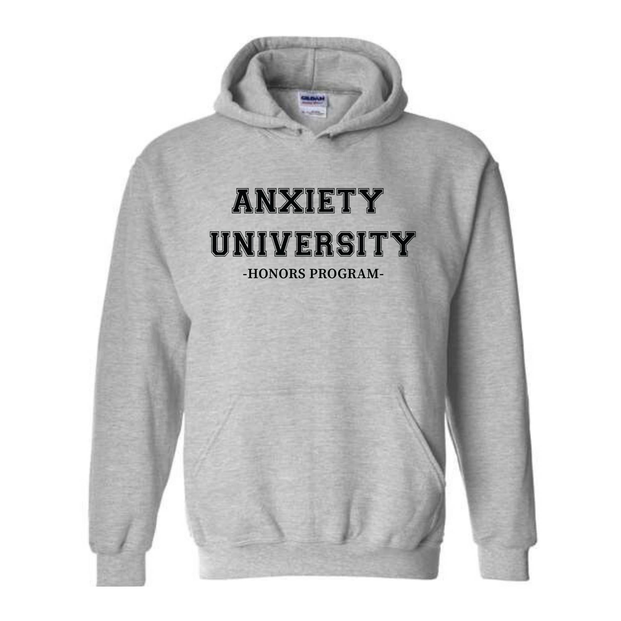 Anxiety University Sweatshirt, Anxiety University Honors Program Sweatshirt, Anxiety Sweater, Mental Health Apparel