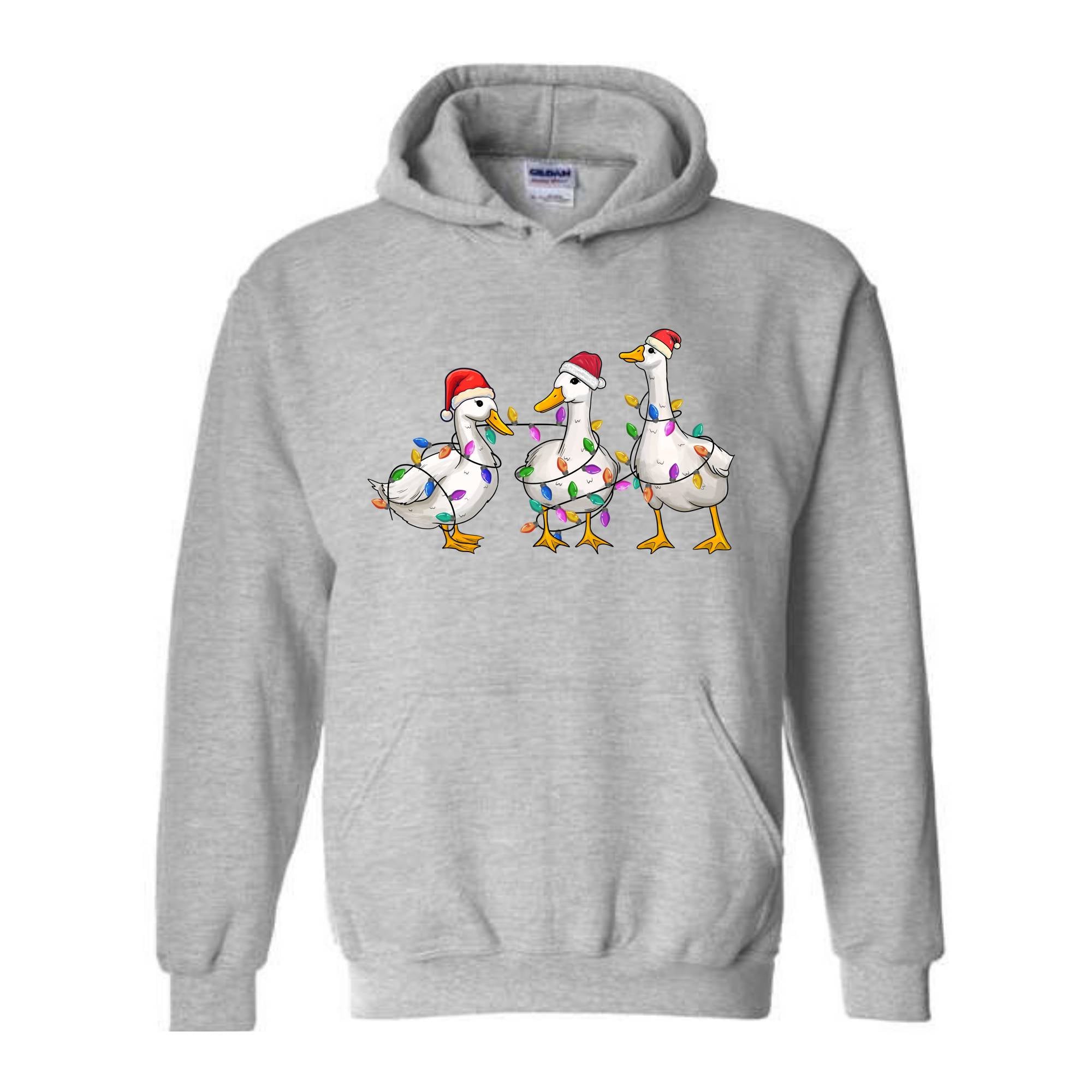 Duck Christmas Hoodie, Funny Animals Christmas, Farm Lover Gift, Funny Christmas Hoodie, Christmas Goose Hoodie