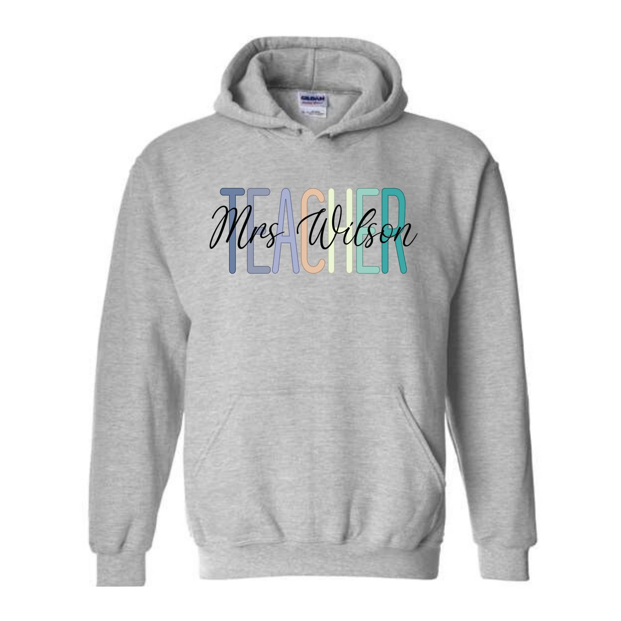 Teacher Name Custom Sweatshirt, Custom Teacher Sweatshirt, Teacher Mrs Sweatshirt, Teacher Appreciation Gift, Retro Teacher Sweatshirt