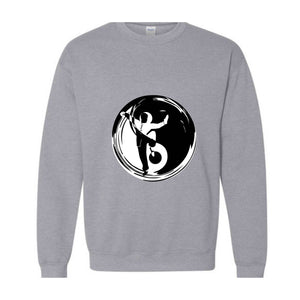 Yin Yang Hooded Sweatshirt, Ying Yang Symbol, Japanese Philosophy, Cozy Winter Apparel, Street Style