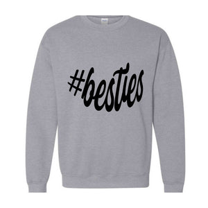 Custom Besties Sweatshirt, Custom Best Friend Gift, Girl's Personalized Besties Shirt, BFF Gifts For Women, Best Friend Birthday Gift