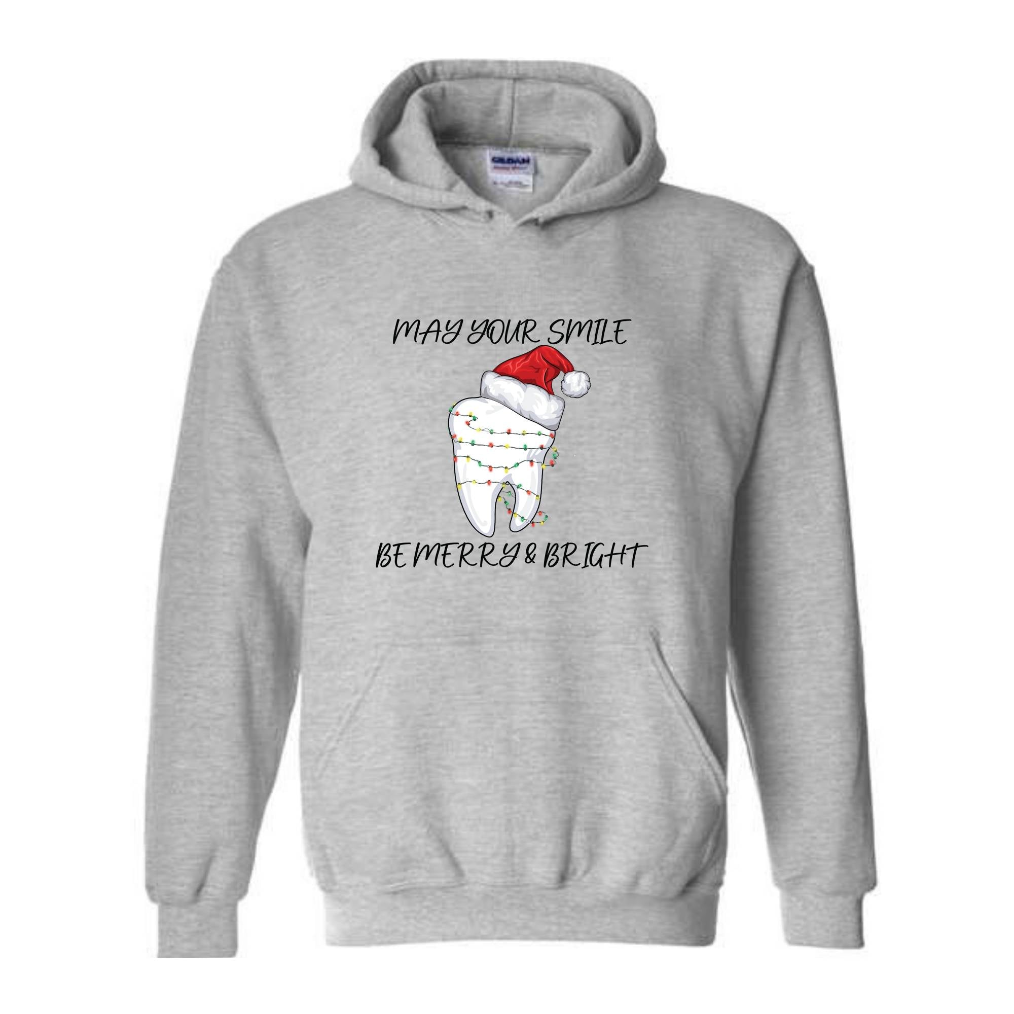 May Your Smile Be Merry & Bright Sweatshirt, Dentist Christmas Shirt, Christmas Gift For Dentist, Funny Christmas Tooth Shirt