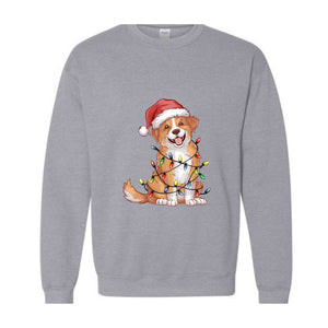 Festive Labrador Christmas Sweatshirt, Santa Labrador Sweater, Christmas Labrador Sweatshirt, Labrador Dog Lover Gift