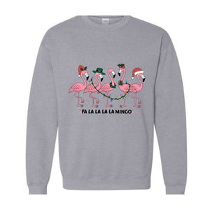 Flamingo Christmas Sweatshirt, Flamingo Hoodie, Cute Flamingo Hoodie, Christmas Gifts, Flamingo Lovers Hoodie, Flamingo Hoodie