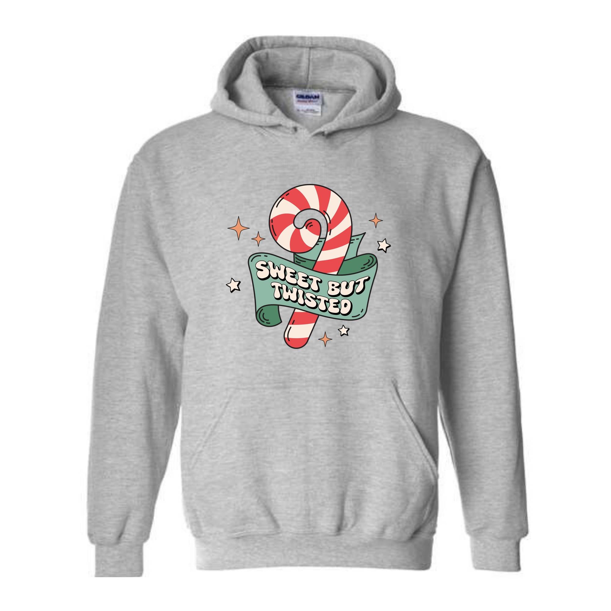 Sweet But Twisted Hoodie, Christmas Hoodie, Christmas Gifts, Christmas Candy Hoodie, Christmas Family Hoodie