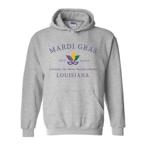 Mardi Gras Sweatshirt, Louisiana Sweatshirt, Mardi Gras Celebrations, Mardi Gras Wear, Louisiana State