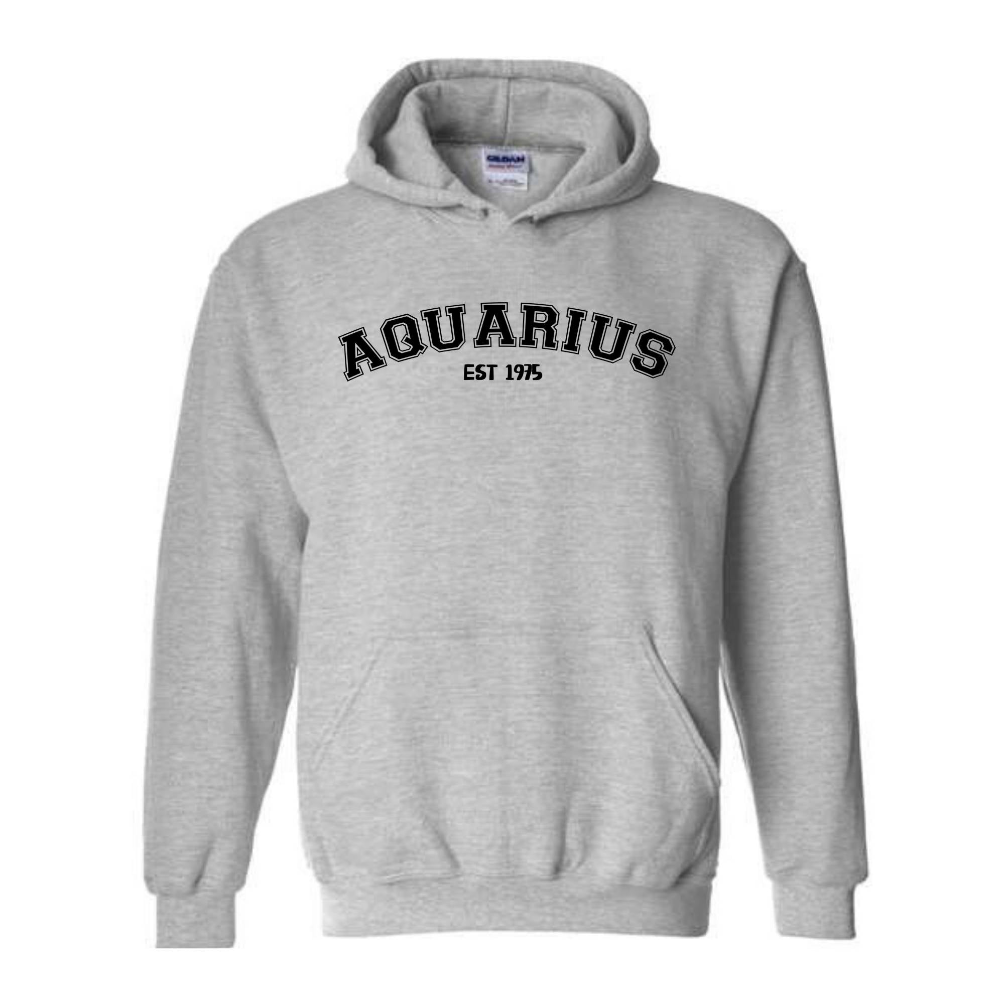 Aquarius Birthday 1975 Sweatshirt, February Birthday Hoodie, Astrology Hoodie, Astrology Gift, 50th Sweatshirt, 50th Birthday Tee