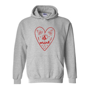 Bee Mine Sweatshirt, Valentine Couple Sweatshirt, Heart Sweatshirt, Valentine Matching Sweatshirt, Valentines Day Sweater