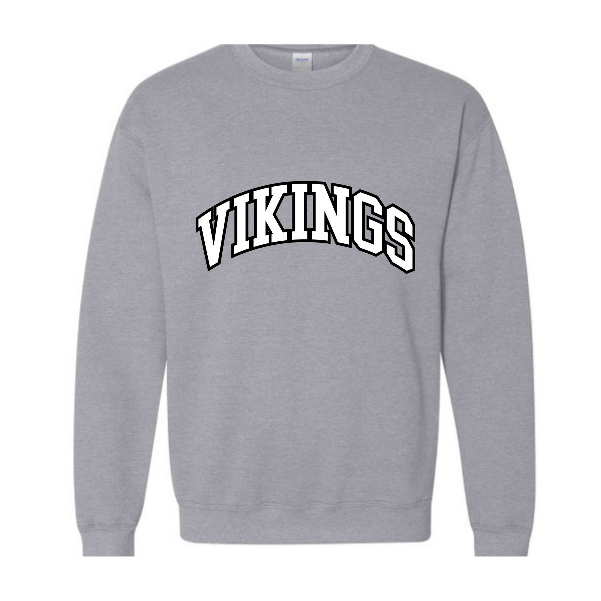 Vikings Football Team Sweatshirt, Go Vikings Sweatshirt, Leopard Go Vikings Tee, Vikings Mascot Sweatshirt, Vikings Cheer Tee