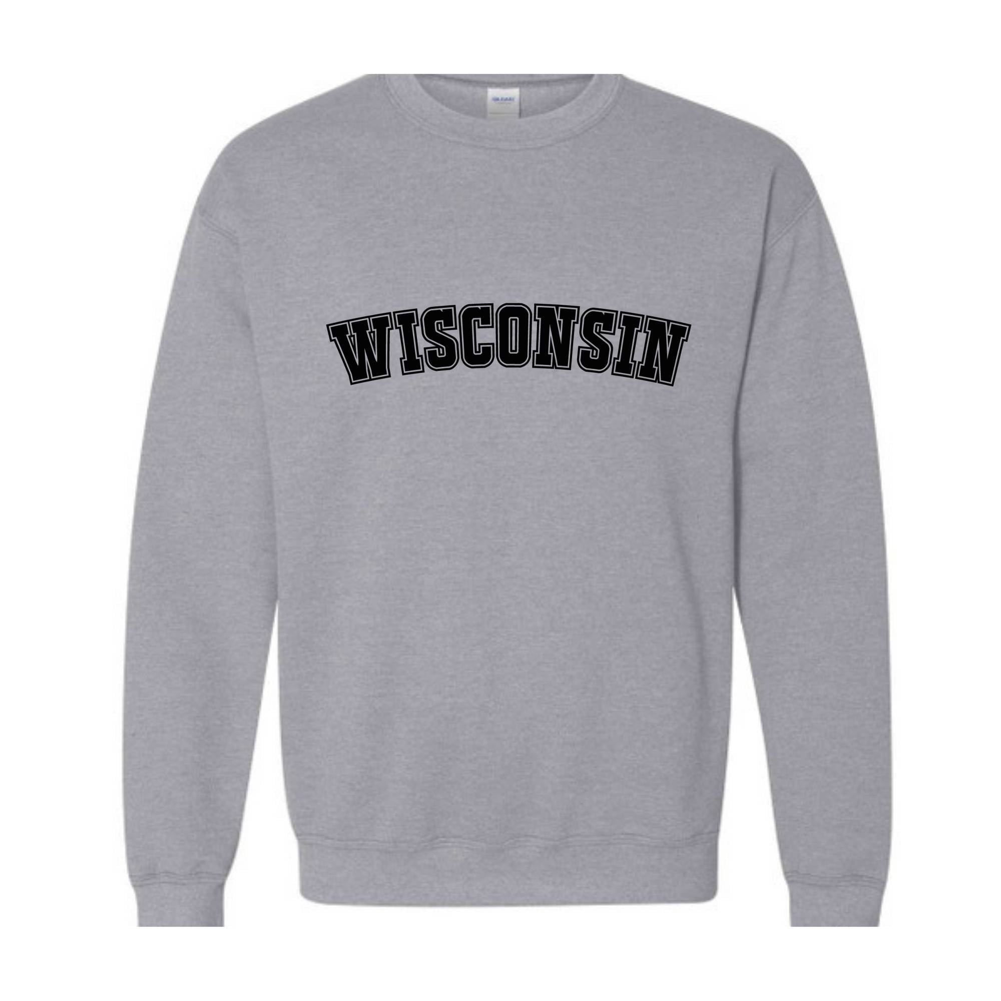 Wisconsin Sweatshirt, Wisconsin, Wisconsin State, Wisconsin Gifts, Wisconsin Sweater, Wisconsin Gift, Wisconsin Crewneck