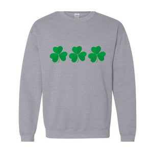 Shamrock St Patrick's Day Sweatshirt, St Patricks Hoodie, St Patrick's Day Gift, Shamrock Hoodie, Lucky Sweatshirt, Lucky Irish Hoodie