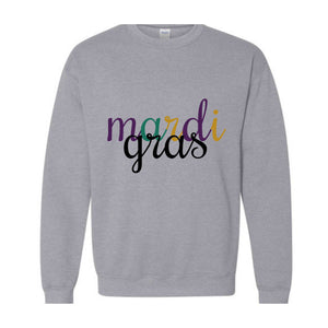 Retro Mardi Gras Hoodie, Mardi Gras Sweatshirt, New Orleans Sweatshirt, Fat Tuesday Outfit, Women Mardi Gras Sweatshirt, Mardi Gras Sweater