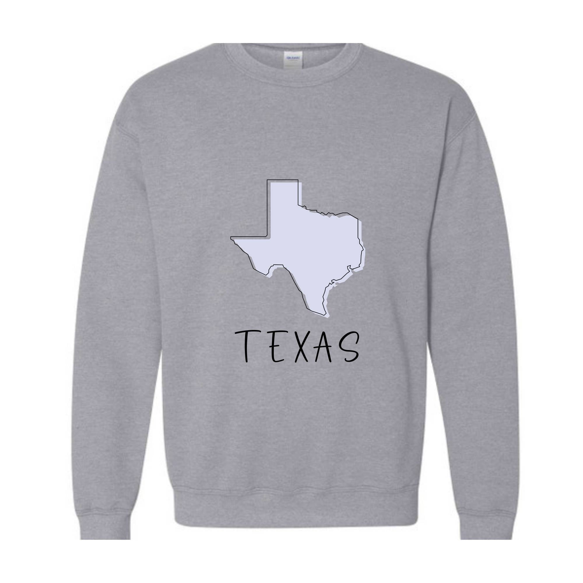 Texas Sweatshirt, States Sweatshirt, Texas Lover Sweatshirt, Trendy Texas Sweatshirt, Texas Map Sweatshirt, Texas Travel Sweatshirt