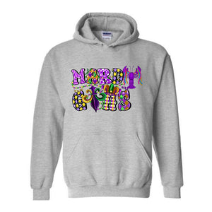 Mardi Gras Celebration Sweatshirt, Festival Hoodie, Carnival Sweatshirt, Party Wear, Mardi Gras Gift