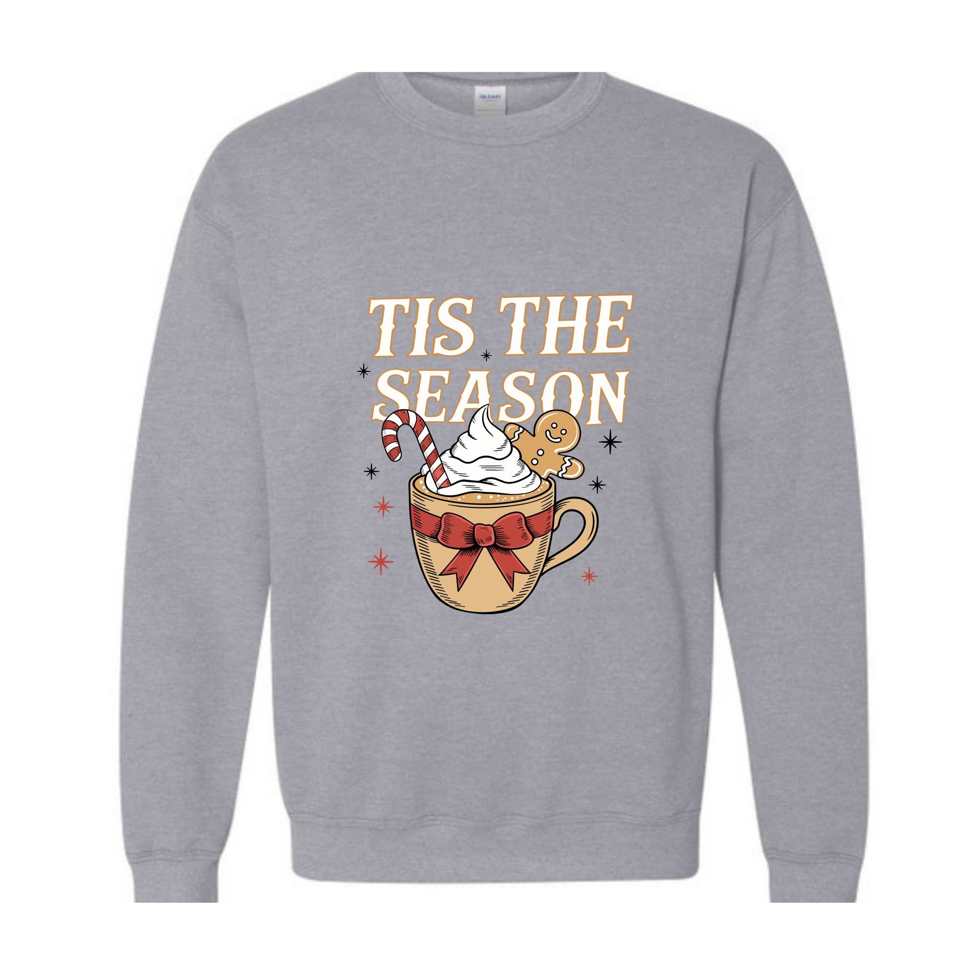 Tis the Season Sweatshirt, Christmas Coffee Sweat, Cute Christmas Sweatshirt, Gift for Mom