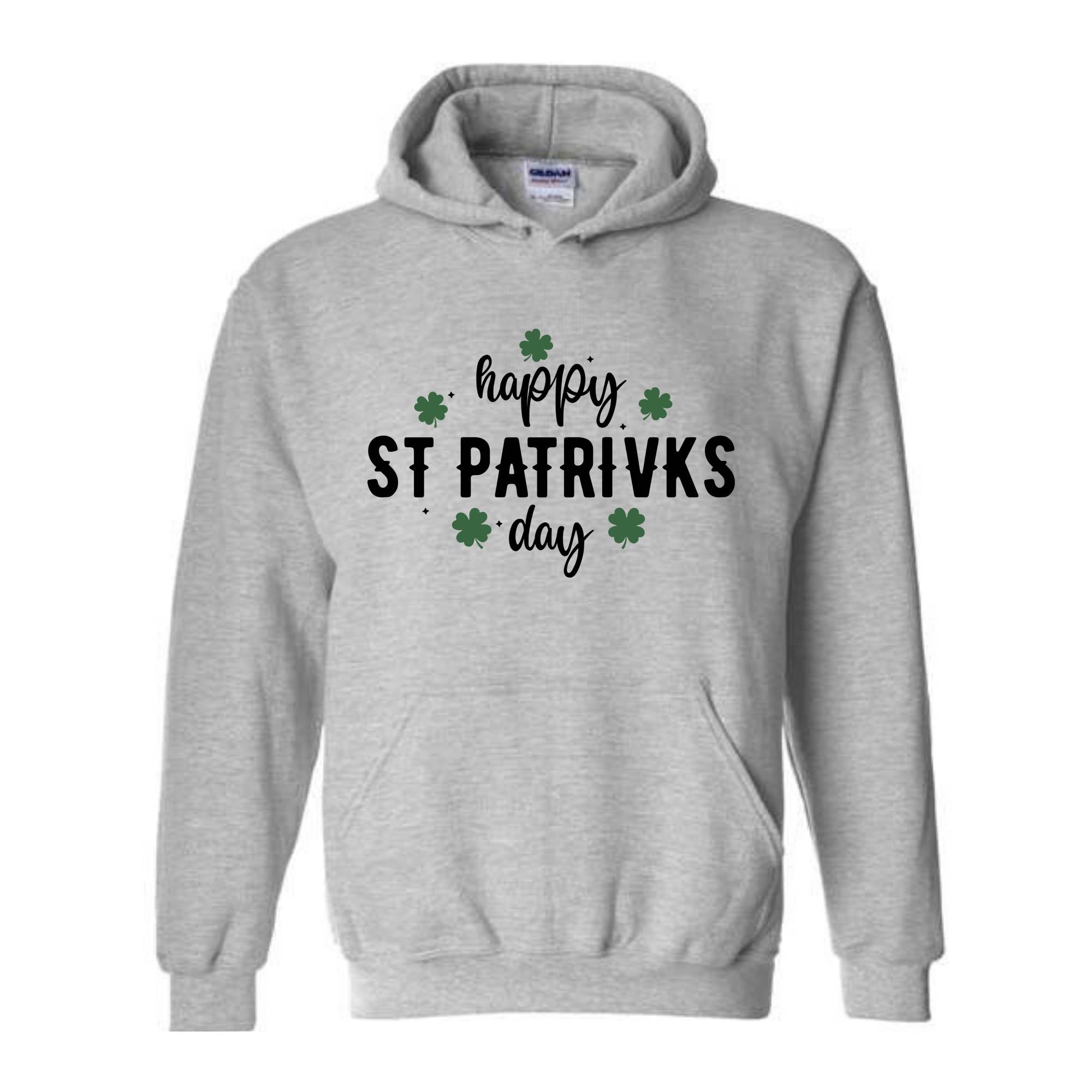 Happy St. Patrick's Day Sweatshirt, Irish Day Hoodie, Shamrock Hoodie, Four Leaf Clover Hoodie, St. Patrick's Day Hoodie, Lucky Hoodie