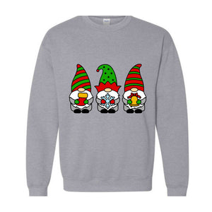 Gnome Sweatshirt, Christmas Gnome, Cute Gnomies Sweatshirt, Merry Christmas T-shirt, Gnome For The Holidays Shirt, Cute Christmas Tee