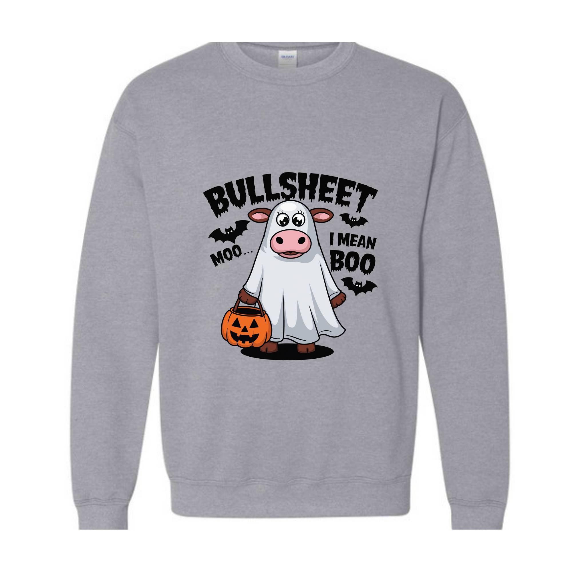 BullSheet Moo I mean Boo Sweatshirt, Halloween Ghost Cow Shirt, Happy Halloween Hoodie, Halloween Ghost Hoodie, Halloween Boo Shirt